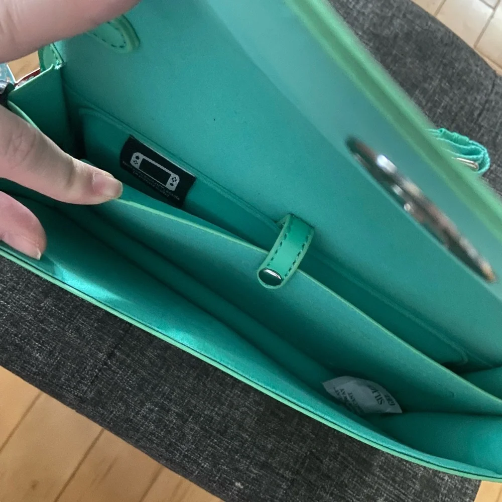 NWT Animal Crossing - Nintendo Switch Sling Bag - Teal Leaves